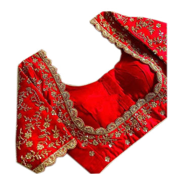 Bridal Heavy Gold Zardosi Blouse