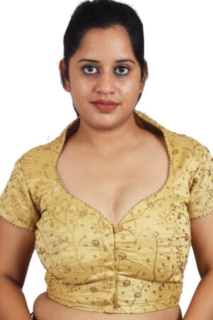Gold Embroidered Readymade Blouse