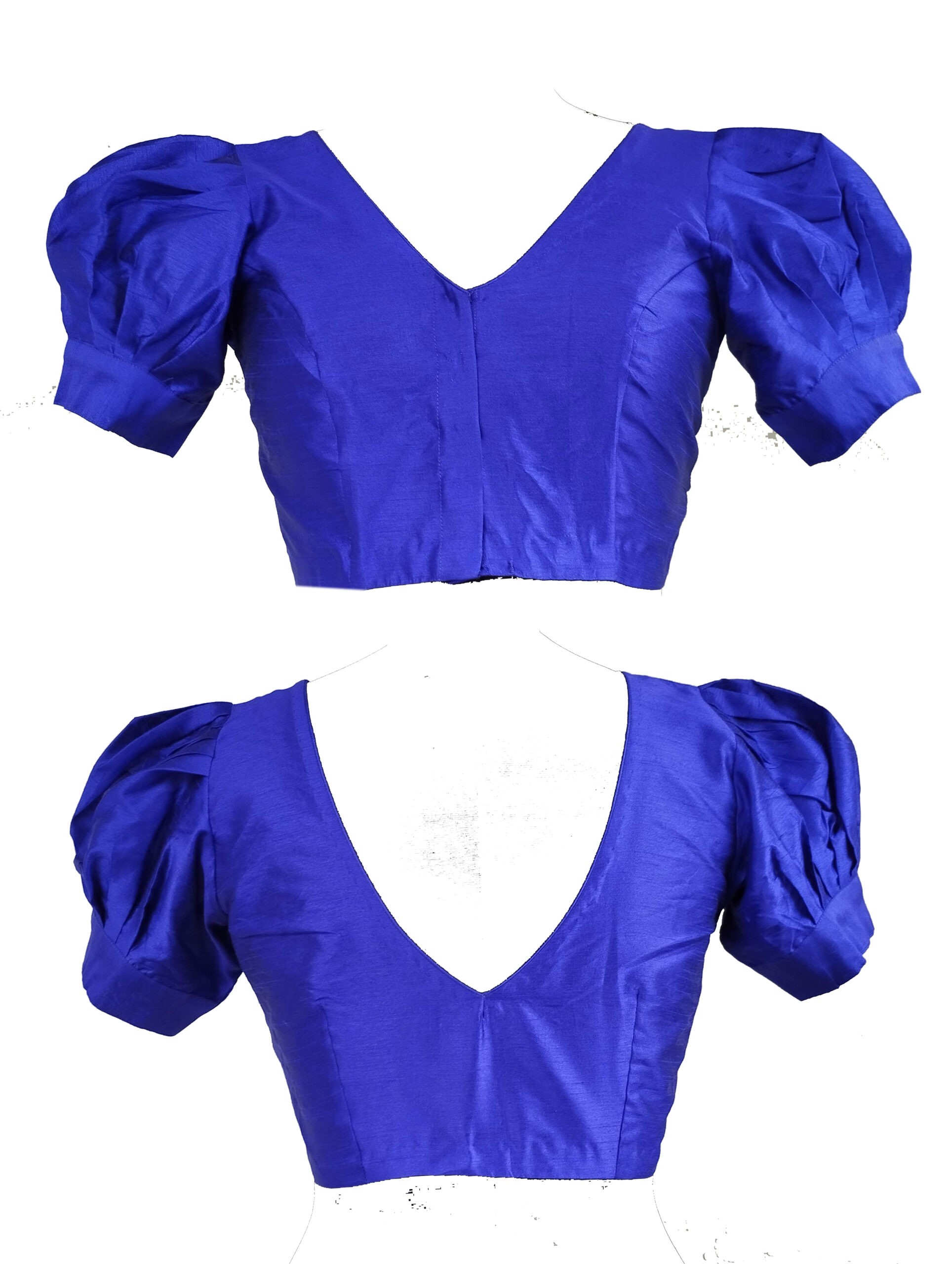 Rawsilk Puff Sleeves Blouse - Image 4