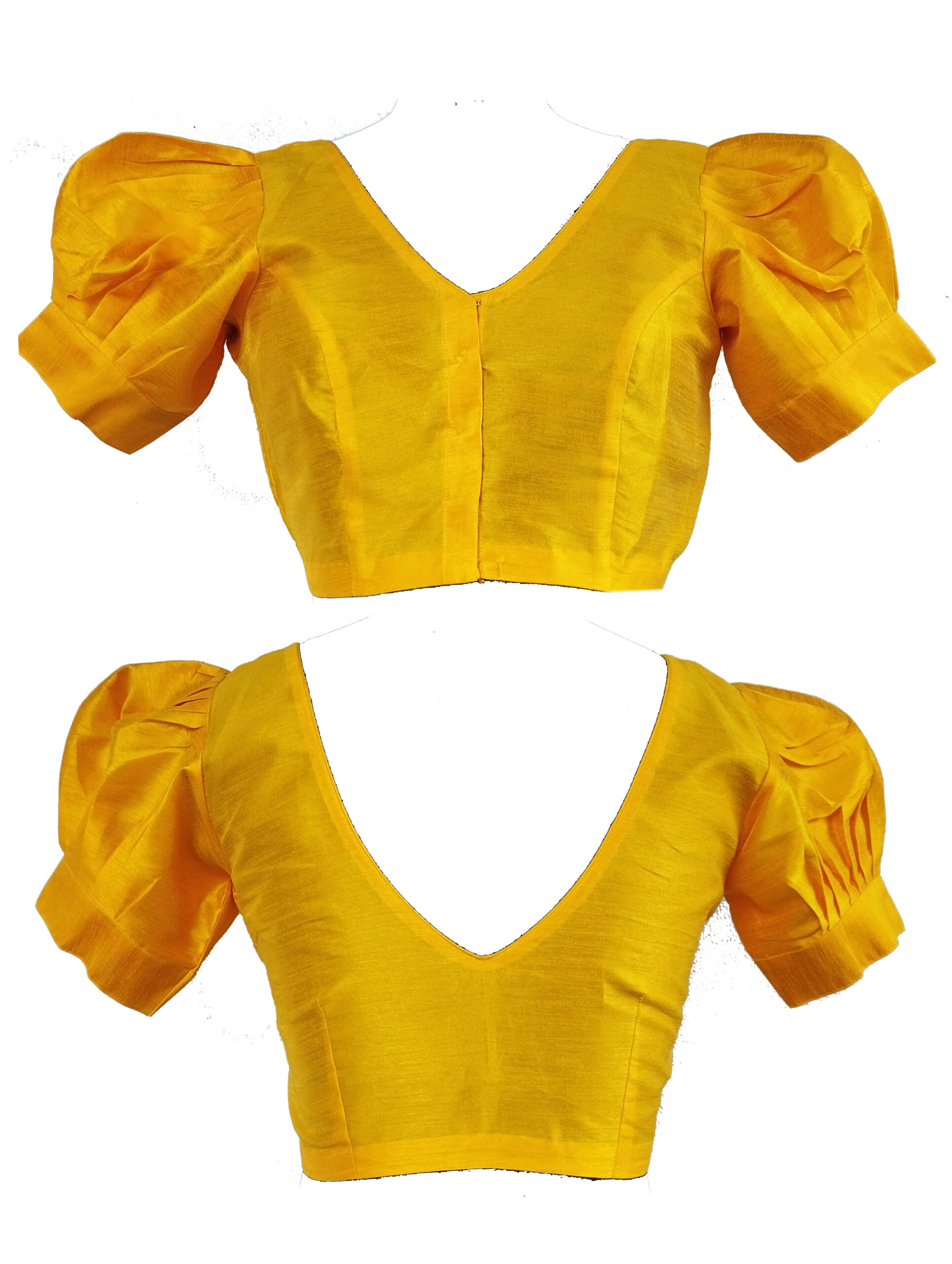 Rawsilk Puff Sleeves Blouse - Image 5