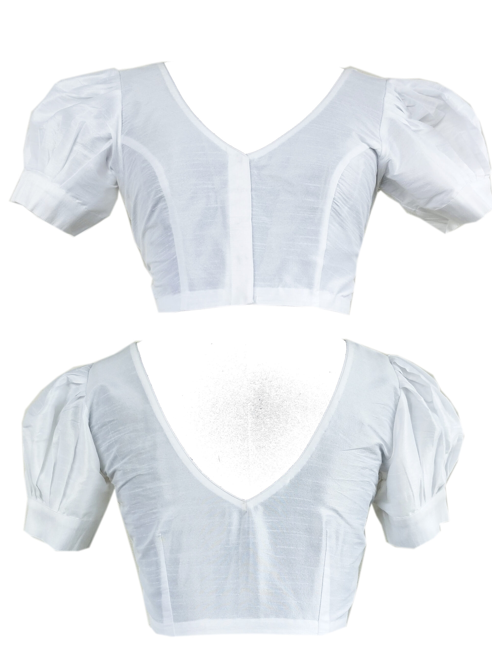 Rawsilk Puff Sleeves Blouse - Image 9