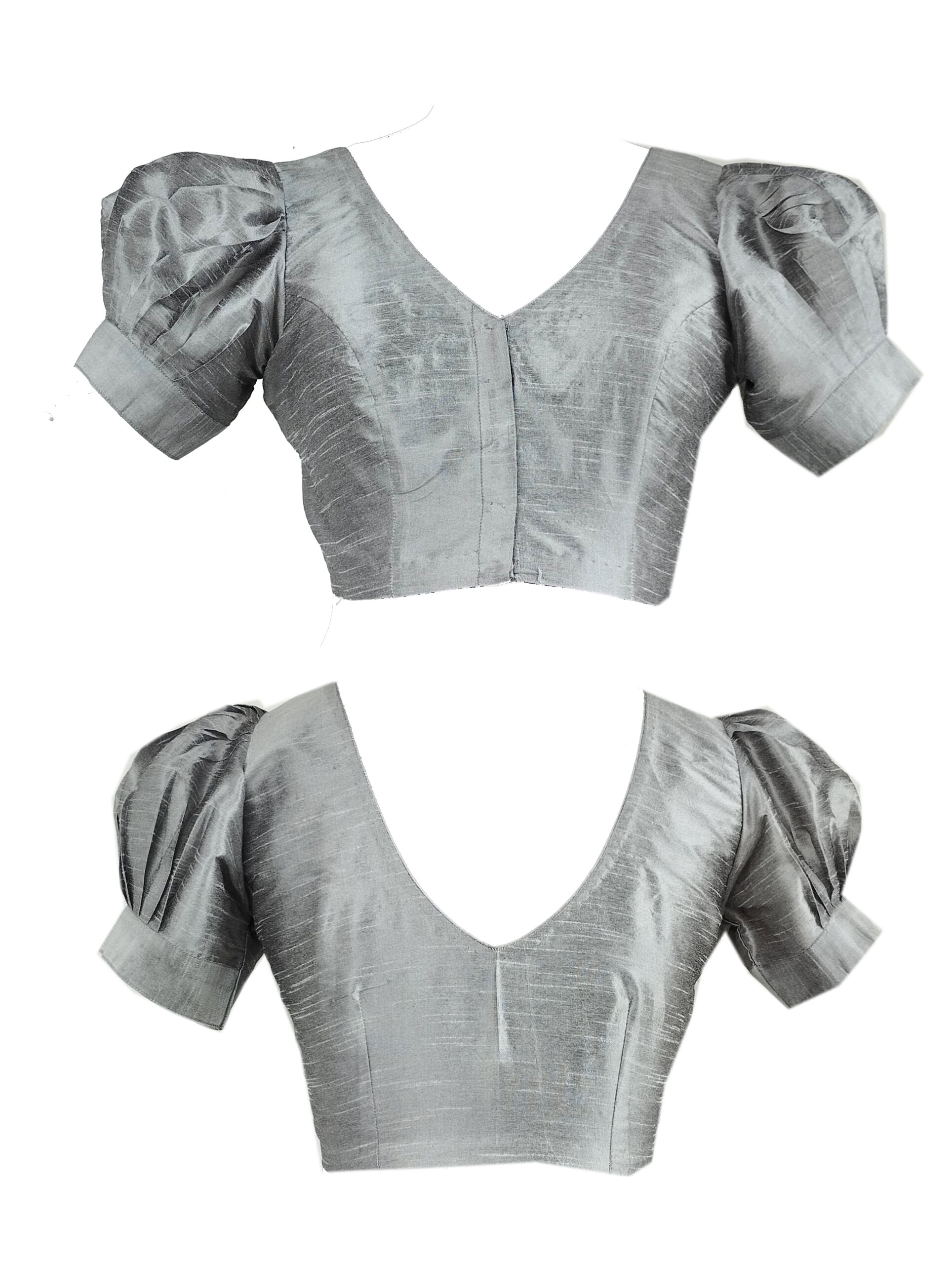 Rawsilk Puff Sleeves Blouse - Image 10