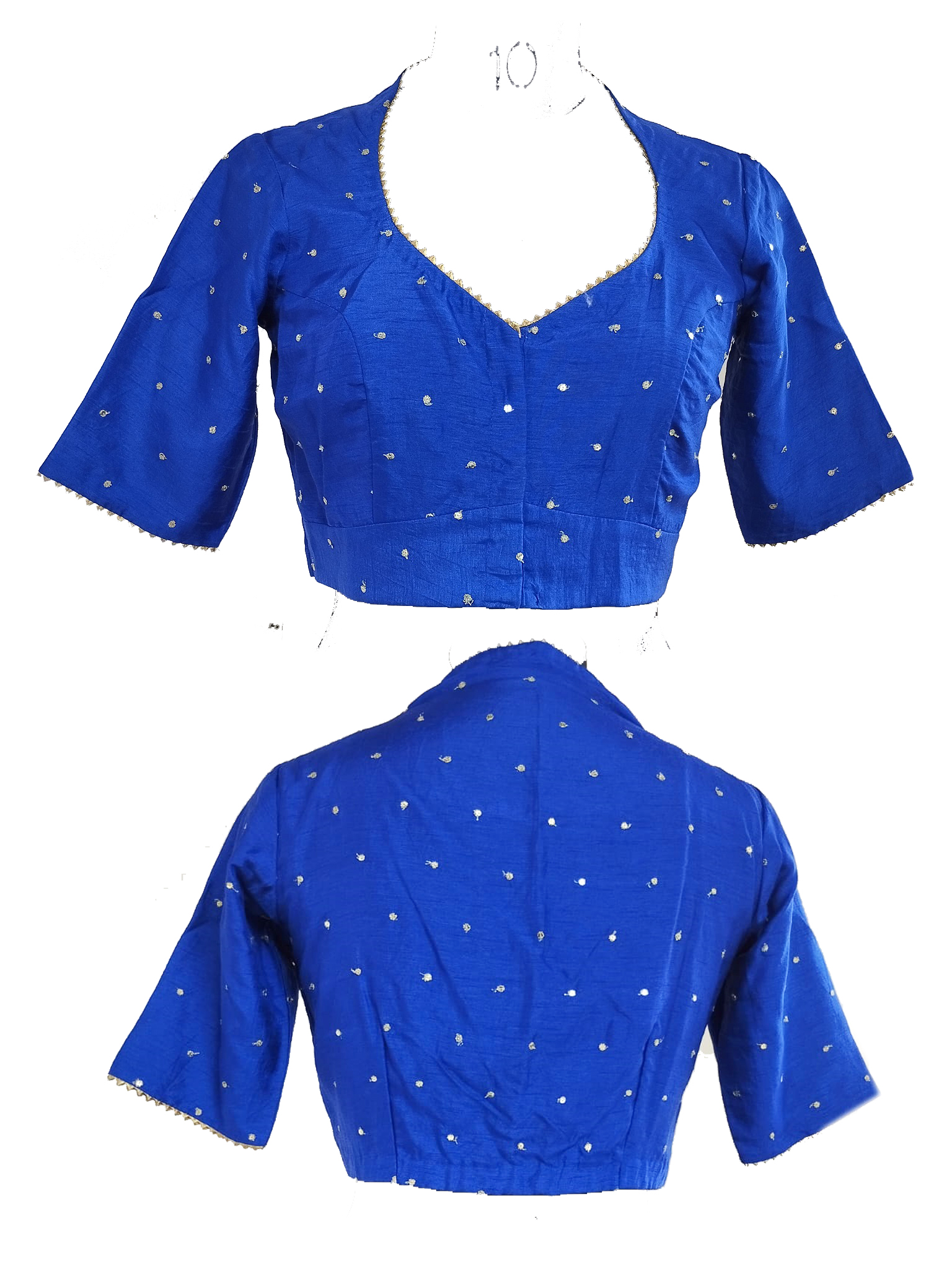 High Neck Readymade Blouse - Image 3