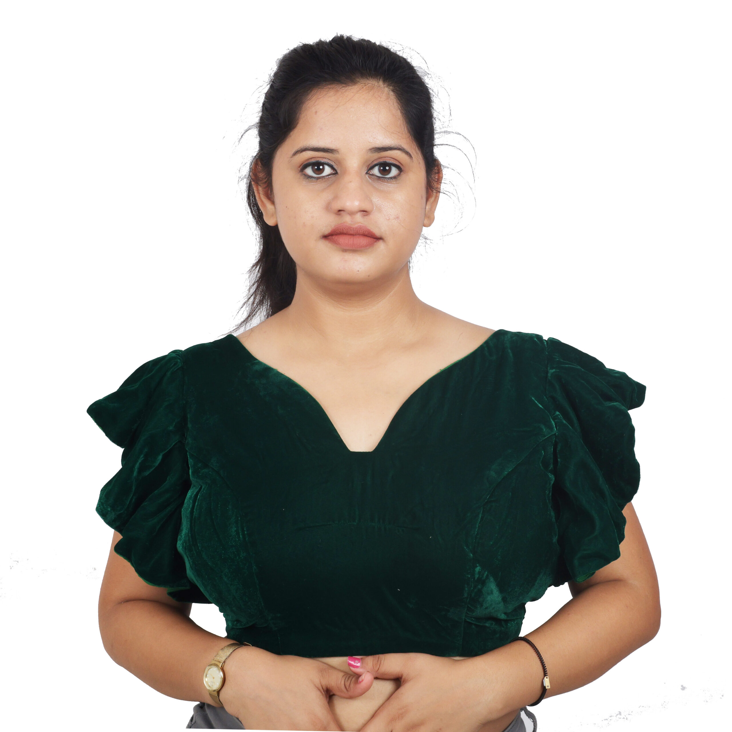 Velvet Designer Readymade Blouse
