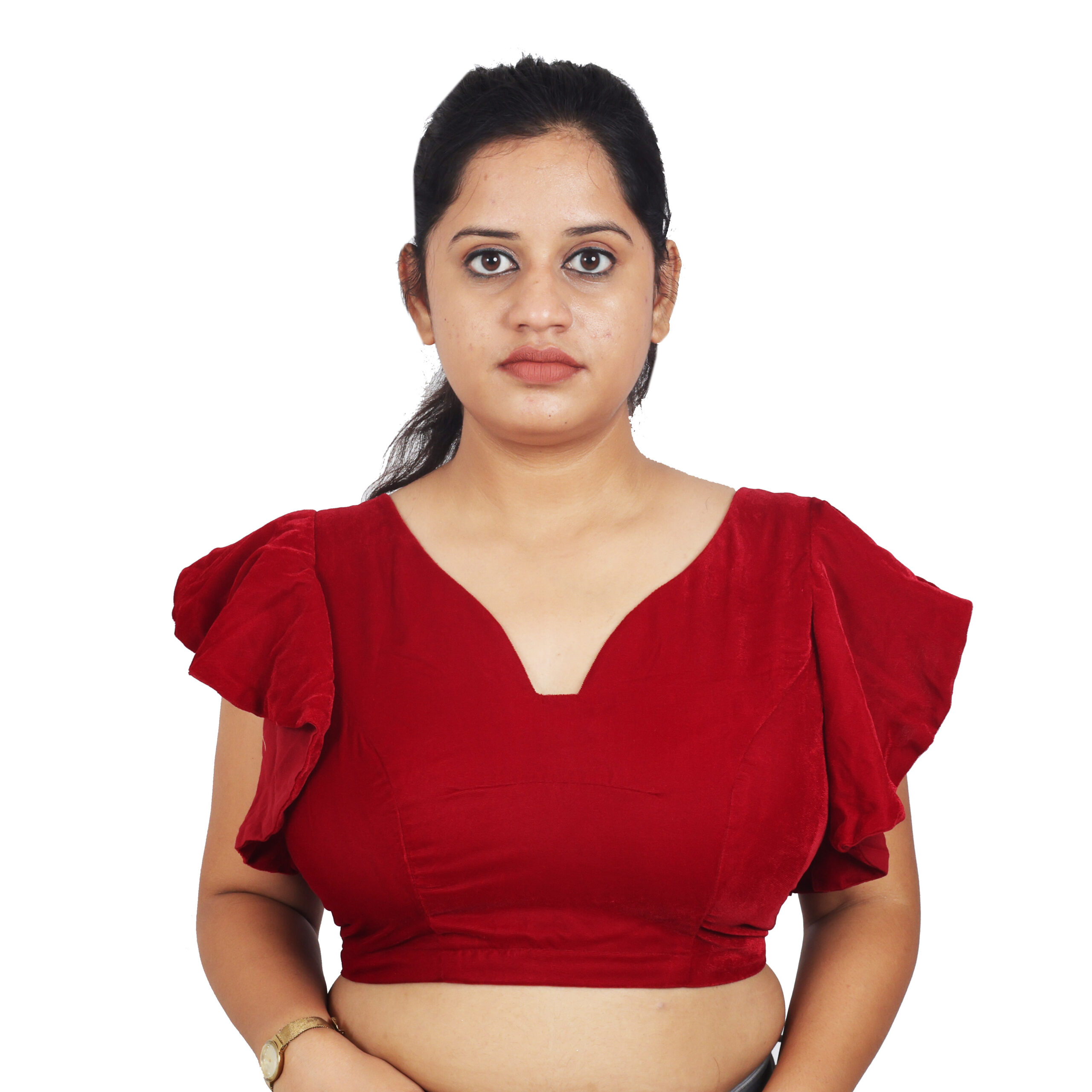 Velvet Designer Readymade Blouse