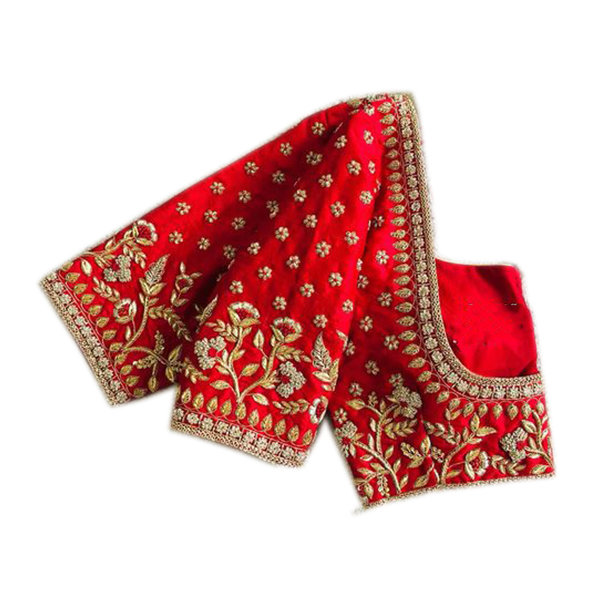 Red Bridal Embroidery Blouse