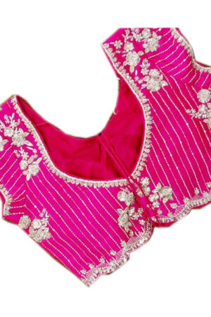 Bright Pink Vertical Embroidery