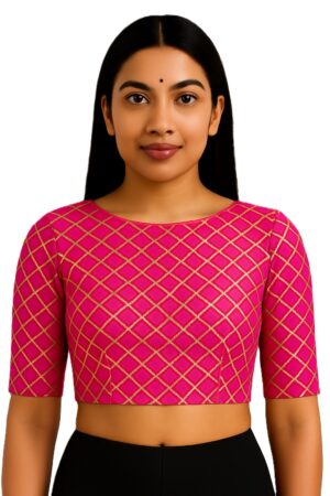 Pink Gota Patti Blouse