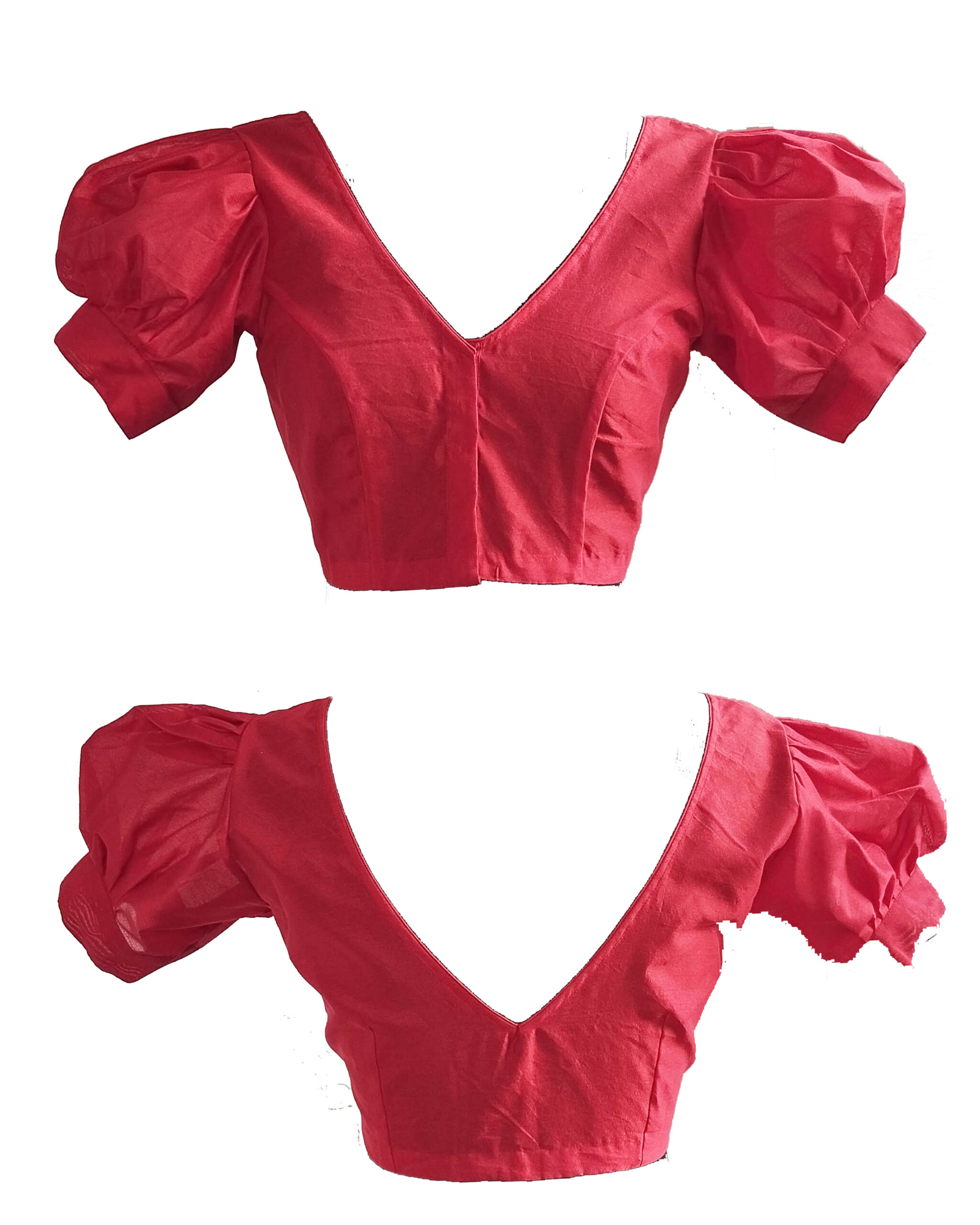 Rawsilk Puff Sleeves Blouse - Image 12