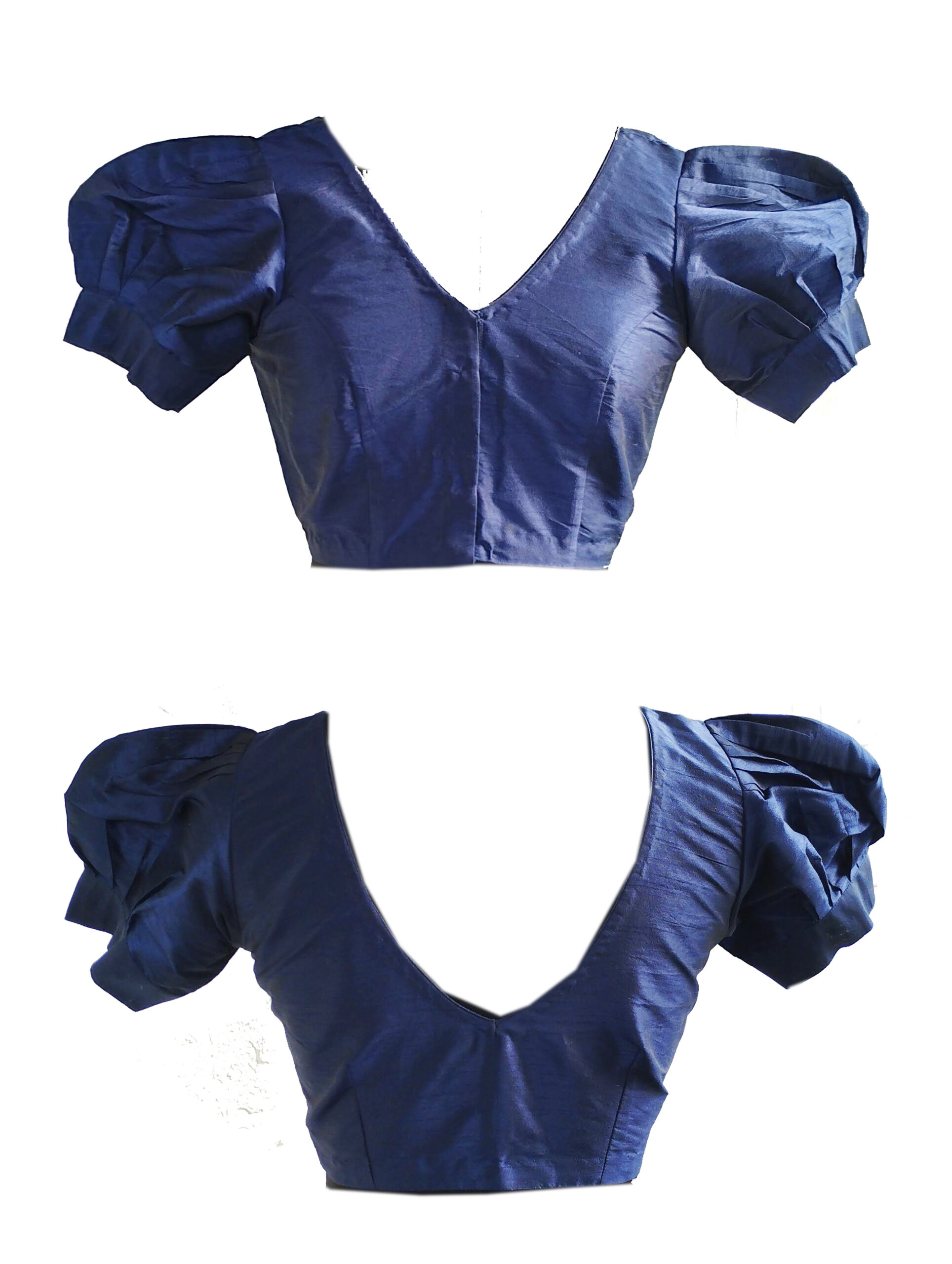 Rawsilk Puff Sleeves Blouse - Image 11