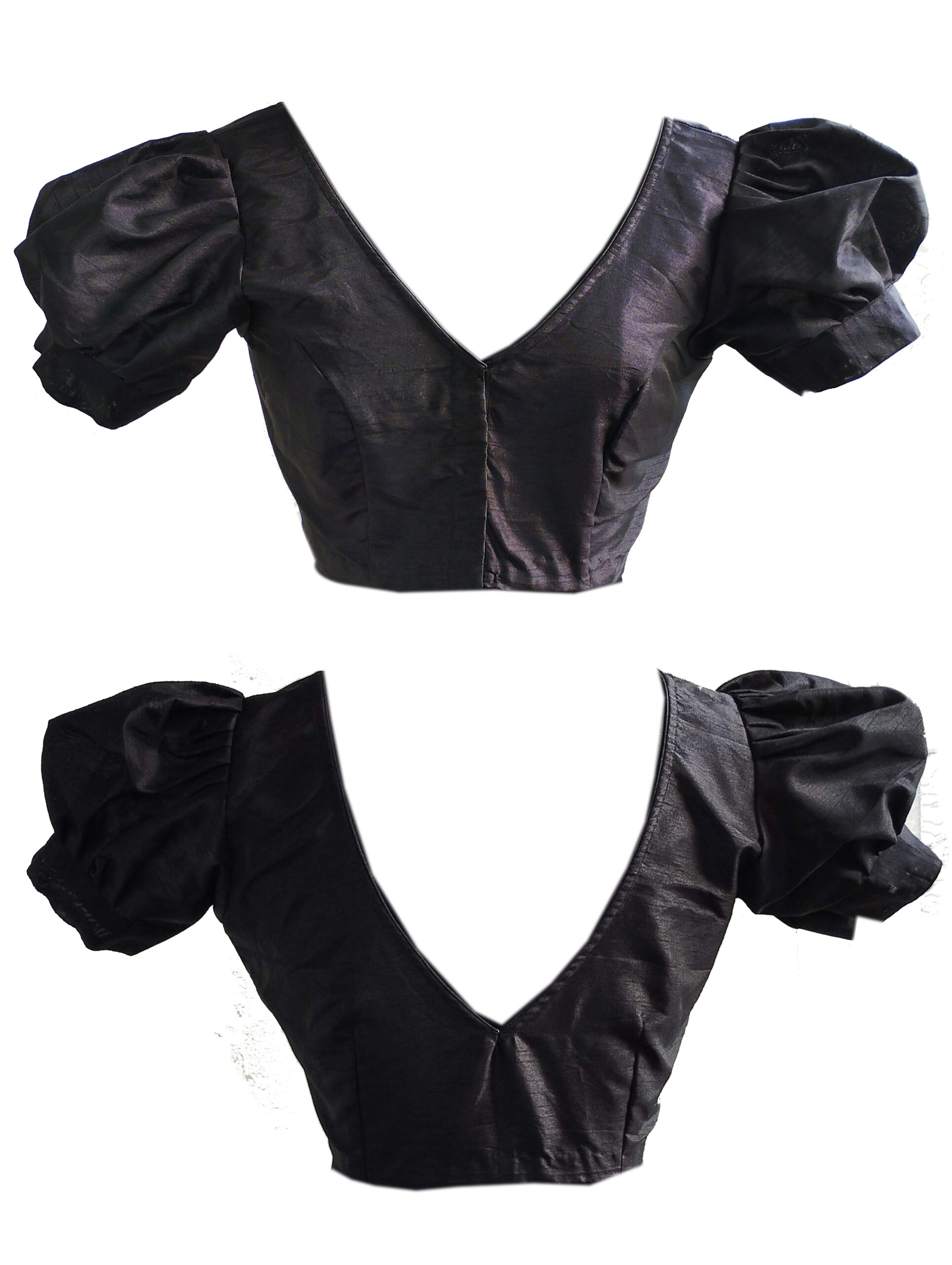 Rawsilk Puff Sleeves Blouse - Image 15