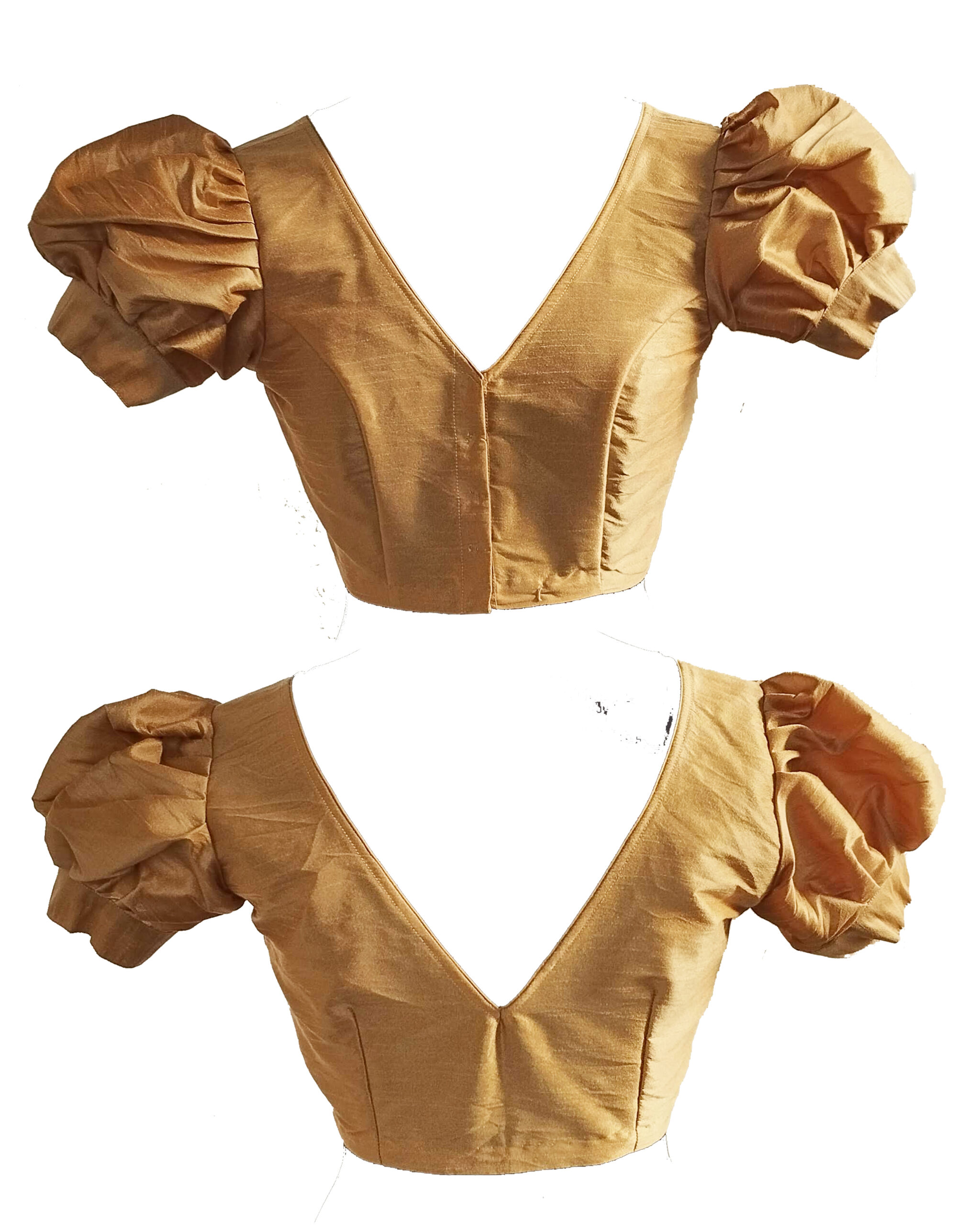 Rawsilk Puff Sleeves Blouse - Image 14