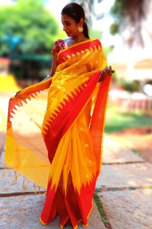 Kota Temple Design Saree