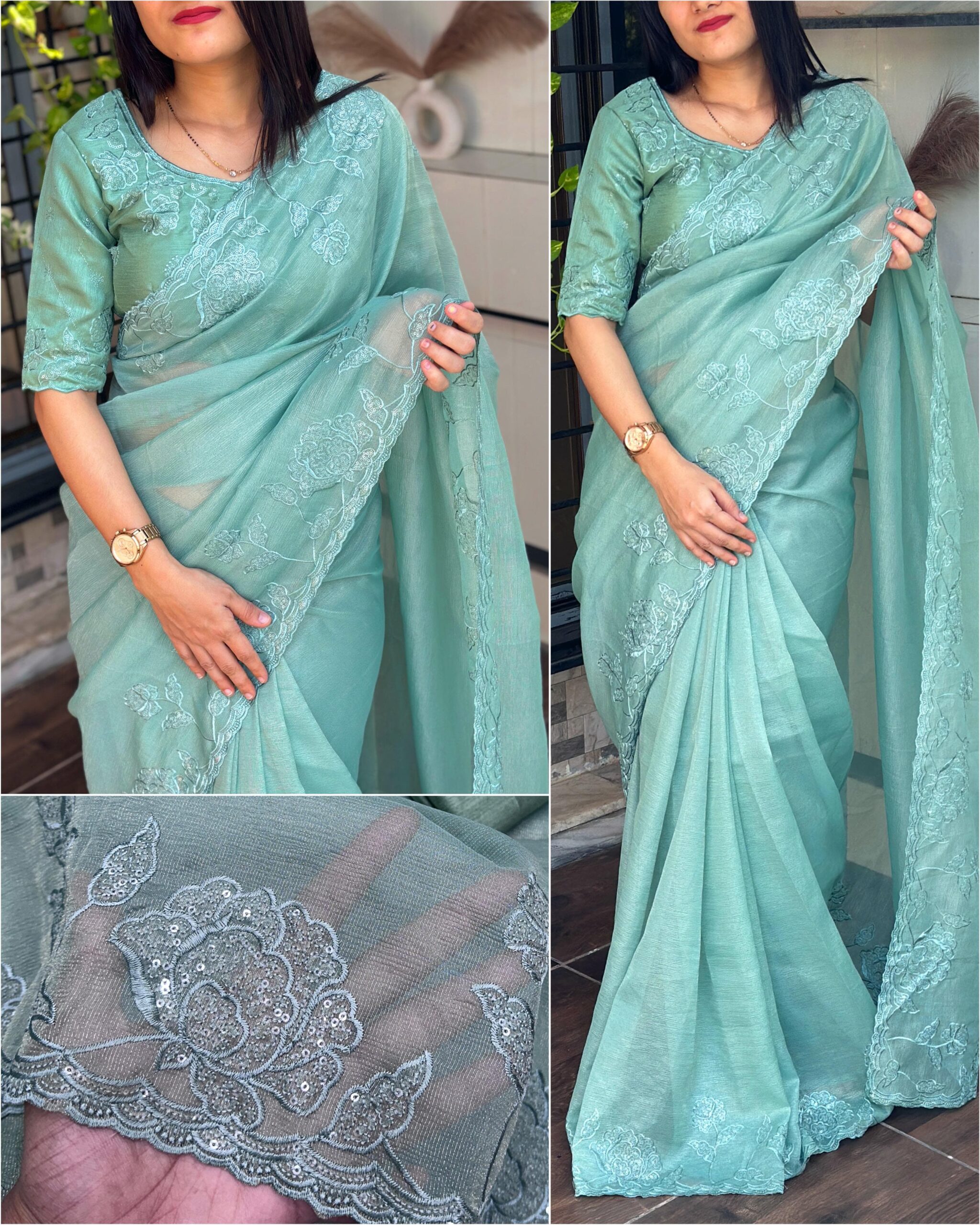 Fancy Pastel Saree